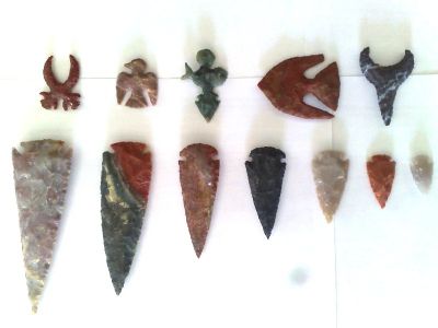 Arrowheads,Tumble stone, Art